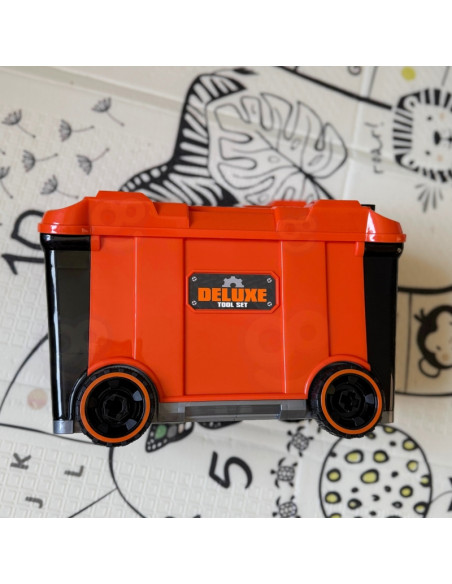 WOOPIE Mobili įrankių dėžė "Dirbtuvės 2in1" 65 el.