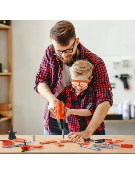 WOOPIE Mobili įrankių dėžė "Dirbtuvės 2in1" 65 el.