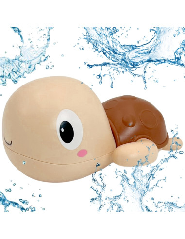 Woopie Vėžliukas Plaukiojantis vėžliukas Prisukamas vonios žaislas rožinis