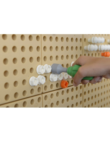MASTERKIDZ rankiniai įrankiai 6 dalių atsuktuvų veržliaraktis - STEM Science Board