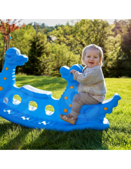 WOOPIE Bujak Wieloosobowy Dino Huśtawka Równoważna Niebieska WOOPIE Bujak Wieloosobowy Dino Huśtawka Równoważna Niebieska