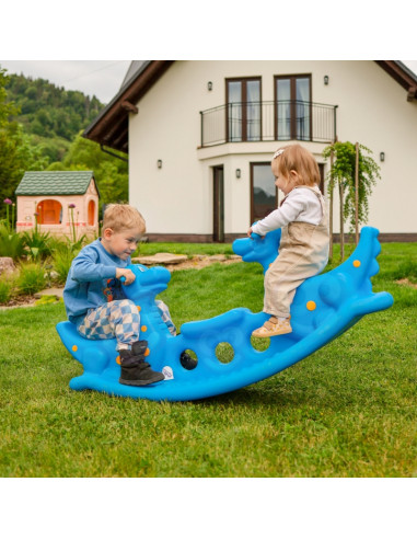 WOOPIE Dino daugiaasmenė supamoji sūpynė, mėlyna