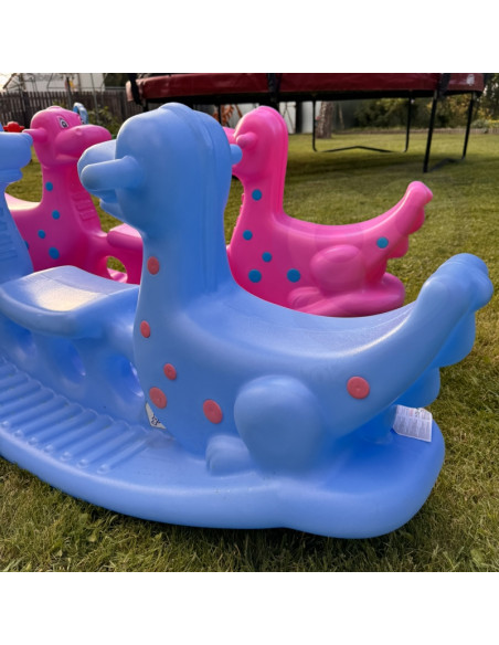 WOOPIE Dino daugiaasmenė supamoji sūpynė, mėlyna