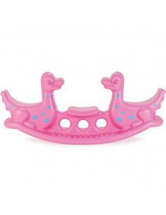 Многофункциональные балансировочные качели WOOPIE Dino, розовые