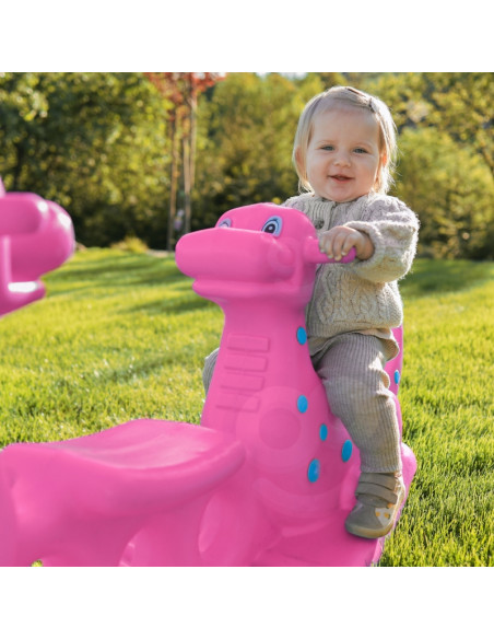 WOOPIE Dino daugiaasmenė supamoji sūpynė, rožinė