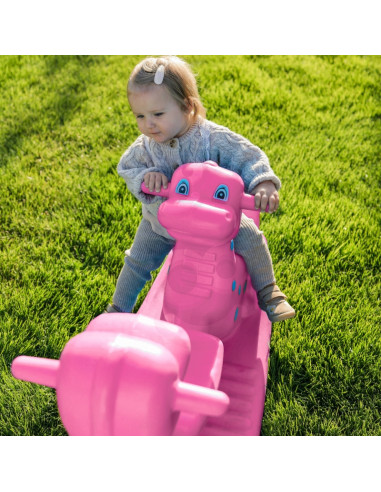 WOOPIE Dino daugiaasmenė supamoji sūpynė, rožinė