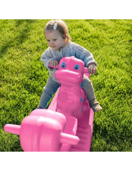 WOOPIE Dino daugiaasmenė supamoji sūpynė, rožinė