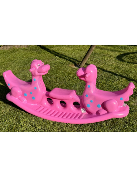 WOOPIE Dino daugiaasmenė supamoji sūpynė, rožinė