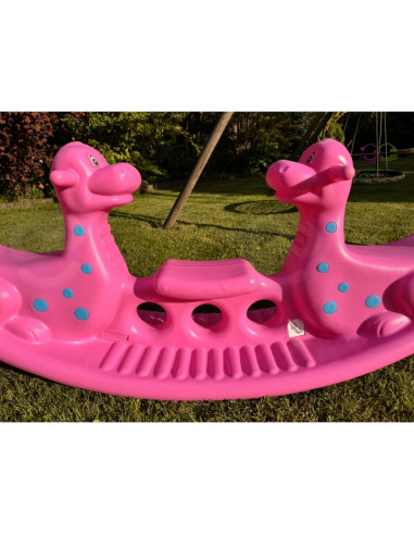 WOOPIE Dino daugiaasmenė supamoji sūpynė, rožinė