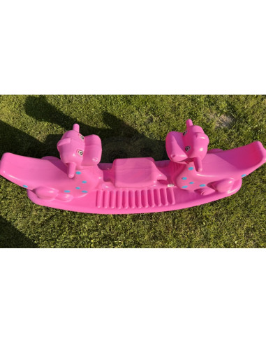 WOOPIE Dino daugiaasmenė supamoji sūpynė, rožinė