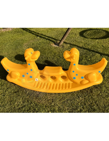 WOOPIE Daugiaviečių sūpynių "Dino Rocker Balancing Swing" geltonos spalvos