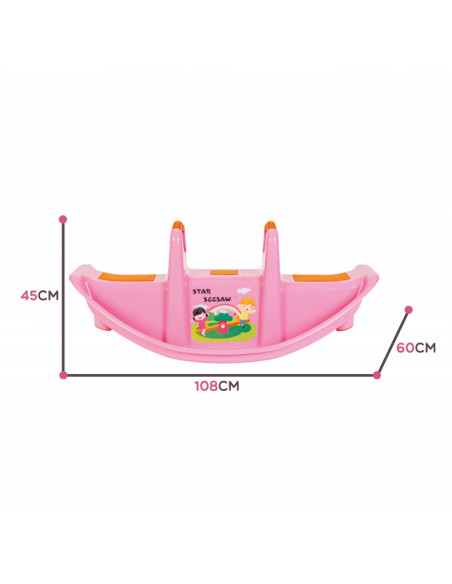 Многоместный качающийся стул WOOPIE STAR Balance Swing, розовый