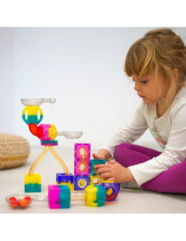 WOOPIE Magnetiniai blokai Kulkosvaidžio takas Balodromas 89 el.