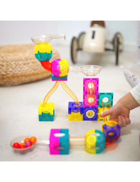 WOOPIE Magnetiniai blokai Kulkosvaidžio takas Balodromas 89 el.