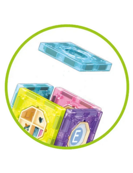 WOOPIE Magnetiniai blokai Kulkosvaidžio takas Balodromas 89 el.