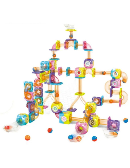 WOOPIE Magnetiniai blokai Kulkosvaidžio takas Balodromas 89 el.