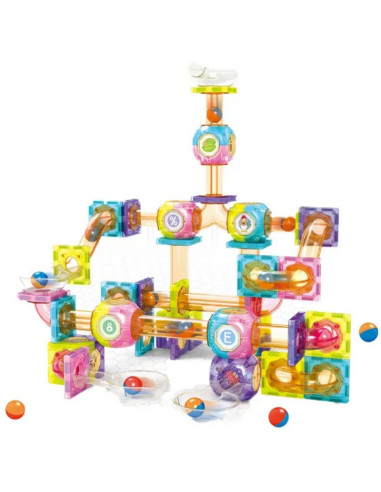 WOOPIE Magnetiniai blokai Kulkosvaidžio takas Balodromas 89 el.