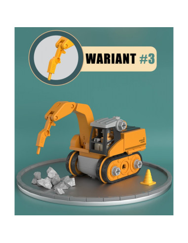 WOOPIE Mega Plac Budowy 5w1 Zestaw XXL do Skręcania DIY