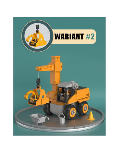 WOOPIE Mega Plac Budowy 5w1 Zestaw XXL do Skręcania DIY