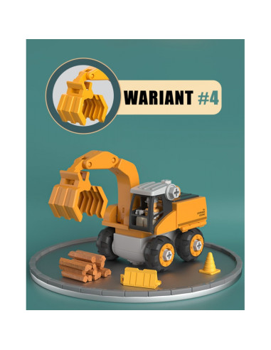 WOOPIE Mega Plac Budowy 5w1 Zestaw XXL do Skręcania DIY