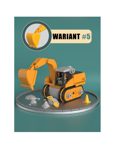 WOOPIE Mega Plac Budowy 5w1 Zestaw XXL do Skręcania DIY