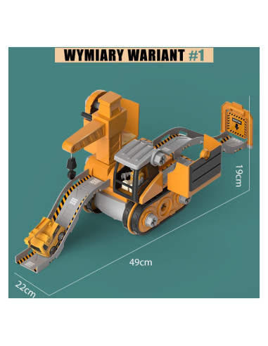 WOOPIE Mega Plac Budowy 5w1 Zestaw XXL do Skręcania DIY