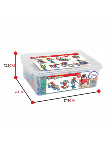 Набор строительных кубиков WOOPIE в коробке 320 шт.