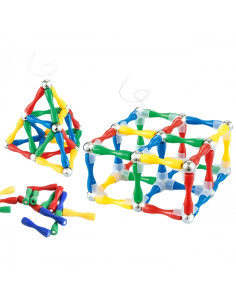 WOOPIE 3D konstrukciniai magnetiniai blokai 128 el. XXL 2
