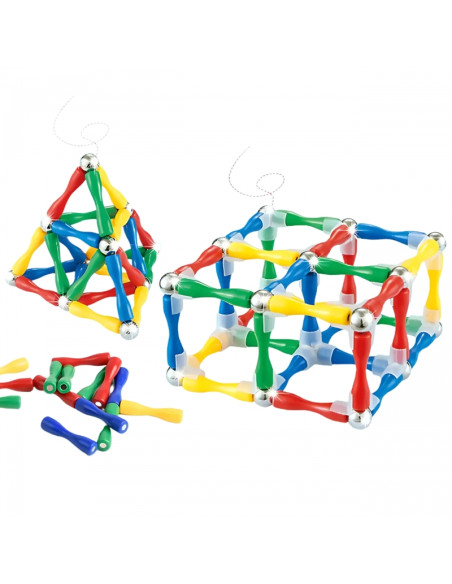 WOOPIE 3D konstrukciniai magnetiniai blokai 128 el. XXL WOOPIE 3D konstrukciniai magnetiniai blokai 128 el. XXL