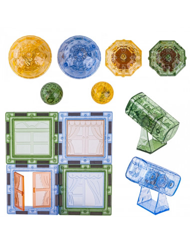 WOOPIE Магнитные конструкторы Светящиеся 3D Животные Мир 124 шт.