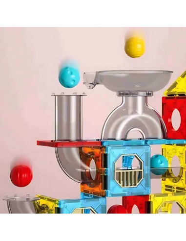 WOOPIE Магнитные конструкторы 3D Образовательный набор Шариковая дорожка 113 шт.