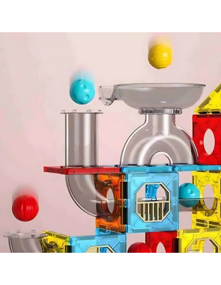 WOOPIE Klocki Magnetyczne Konstrukcyjne 3D Zestaw Edukacyjny Tor Kulkowy Kulodrom 113 el. WOOPIE Klocki Magnetyczne Konstrukcyjne 3D Zestaw Edukacyjny Tor Kulkowy Kulodrom 113 el.
