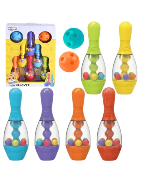 WOOPIE Spalvoti kėgliai vaikams 8 el. WOOPIE Spalvoti kėgliai vaikams 8 el.