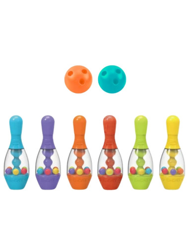 WOOPIE Spalvoti kėgliai vaikams 8 el.