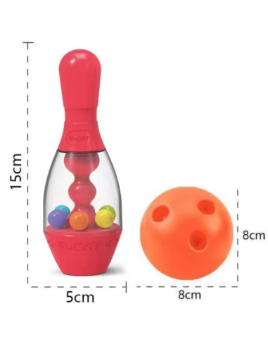 WOOPIE Spalvoti kėgliai vaikams 8 el.