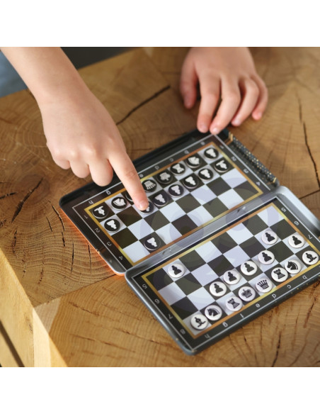 WOOPIE IQ magnetinės šaškės 2in1 kelioninis kišeninis šachmatų žaidimas 5 figūros WOOPIE IQ magnetinės šaškės 2in1 kelioninis kišeninis šachmatų žaidimas 5 figūros