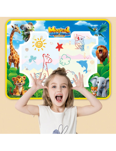 WOOPIE Mata Wodna do Malowania Safari Literki Cyferki