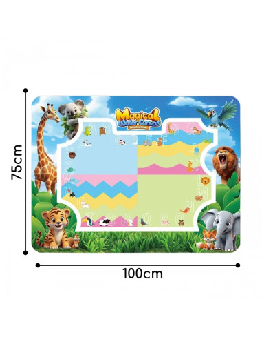 WOOPIE Mata Wodna do Malowania Safari Literki Cyferki