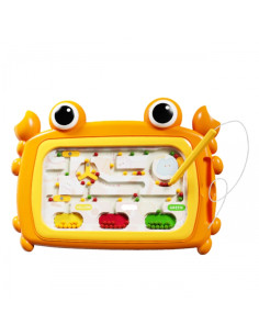 Магнитная доска Монтессори WOOPIE «Крабовый лабиринт» оранжевого цвета