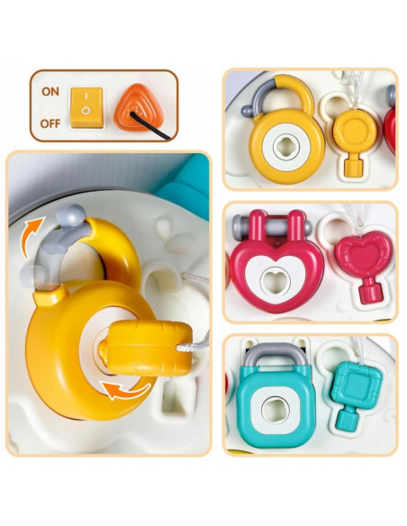 WOOPIE Montessori manipuliacinė sensorinė interaktyvi žaidimo lenta mažyliams WOOPIE Montessori manipuliacinė sensorinė interaktyvi žaidimo lenta mažyliams