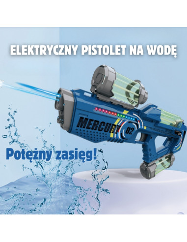 WOOPIE Pistolet na Wodę Elektryczny Automatyczny Merkury