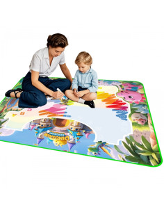 Детский коврик для рисования аквагримом WOOPIE с динозаврами + аксессуары 2