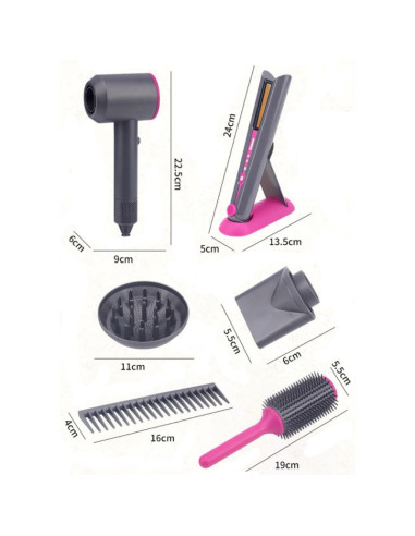 Набор для парикмахера WOOPIE Little Hair Dresser, аксессуары для фена и выпрямителя