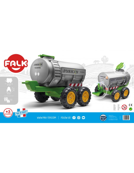 FALK Joskin cisterna - priekaba vaikams nuo 3 metų FALK Joskin cisterna - priekaba vaikams nuo 3 metų