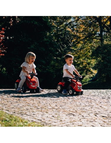 FALK Baby Massey Ferguson traktorius raudonas su priekaba. Nuo 1 metų