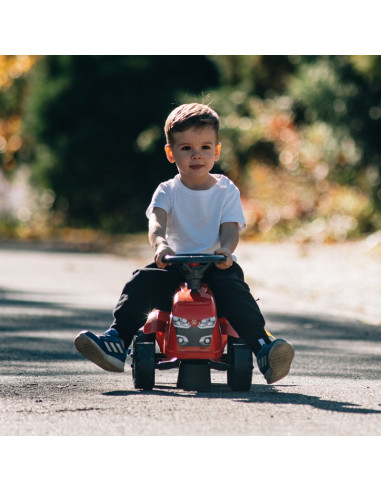 FALK Baby Massey Ferguson traktorius raudonas su priekaba. Nuo 1 metų