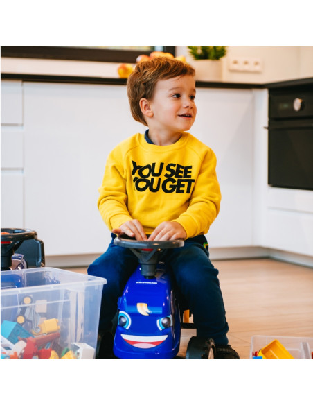 FALK traktorius Baby New Holland Blue su priekaba + atsargomis. nuo 1 metų