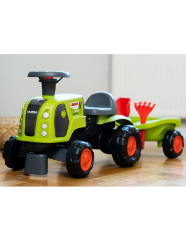 FALK Ride-on Claas 470 Arion Green su priekaba + smėlio rinkiniu