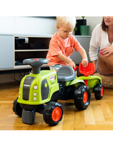 FALK Ride-on Claas 470 Arion Green su priekaba + smėlio rinkiniu