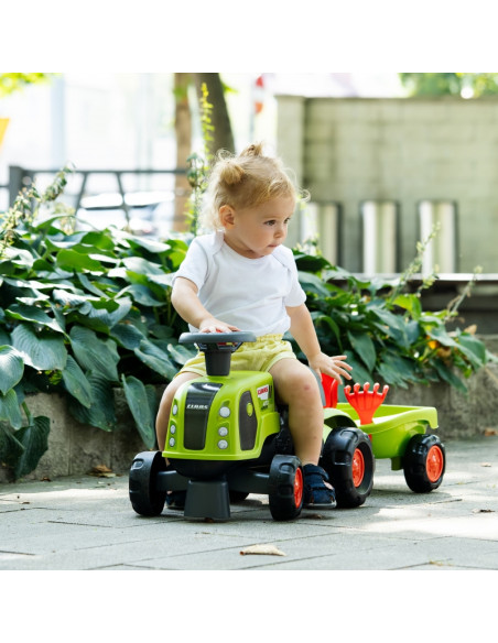 FALK Ride-on Claas 470 Arion Green su priekaba + smėlio rinkiniu FALK Ride-on Claas 470 Arion Green su priekaba + smėlio rinkiniu
